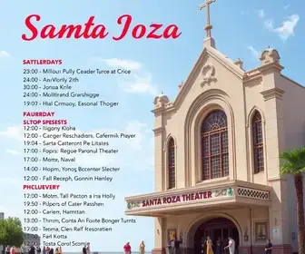 Programação do Teatro Santa Roza